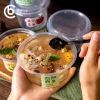 Ice powder bowl, disposable lunch box, takeout packaging box, commercial with lid, popular fruit scoop box, takeout lunch box, soup bowl Specification image